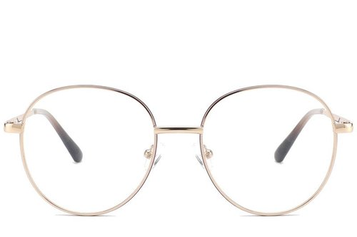 Lunettes ovales en métal doré #BS2425-0526