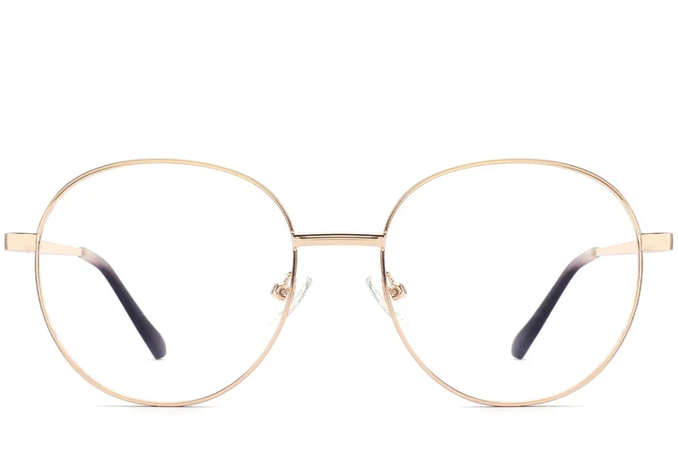 Oval Purple Metal Glasses #BS2425-0527