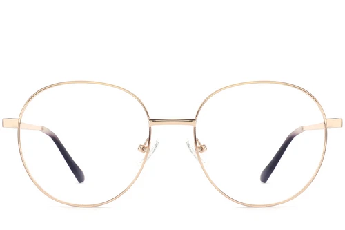 Oval Purple Metal Glasses #BS2425-0527