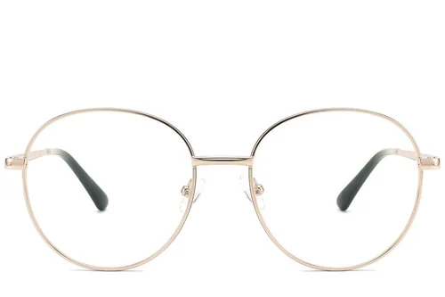 Lunettes ovales en métal vert #BS2425-0528