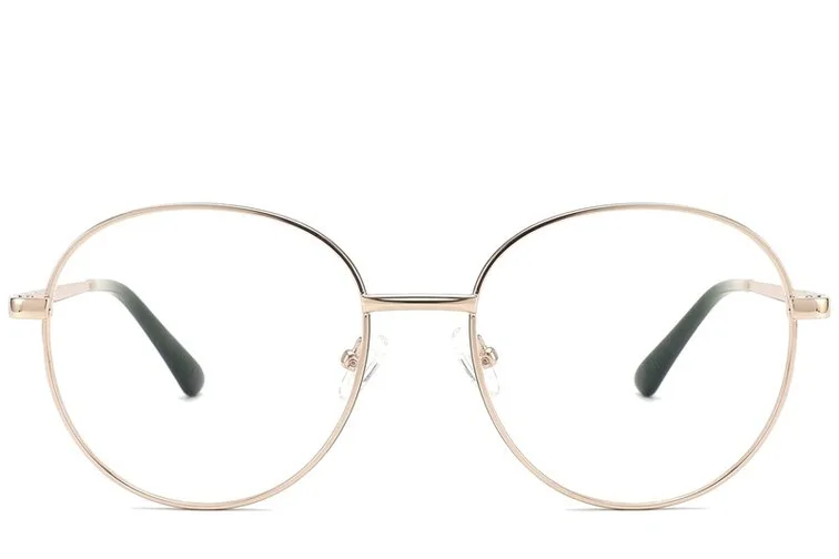 Lunettes ovales en métal vert #BS2425-0528