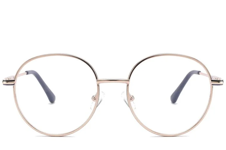 Oval Blue Metal Glasses #BS2425-0538