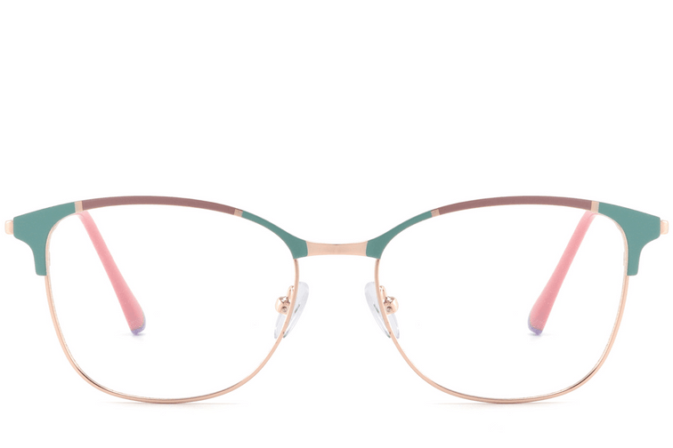 Butterfly Green Metal Glasses #BS2425-0542