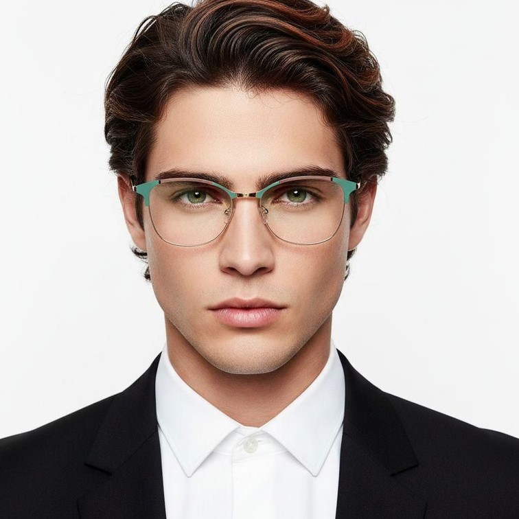 Butterfly Green Metal Glasses #BS2425-0542