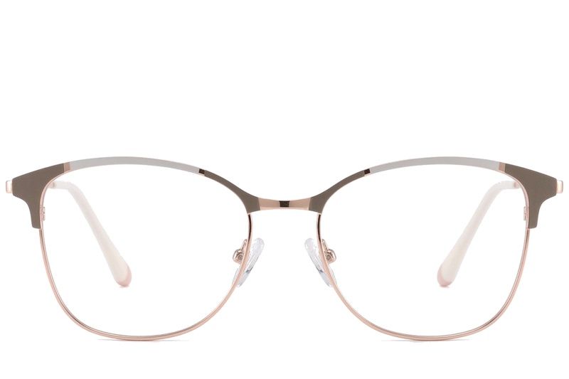 Occhiali in metallo grigio farfalla #BS2425-0543