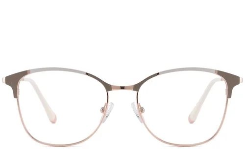 Lunettes papillon en métal gris #BS2425-0543