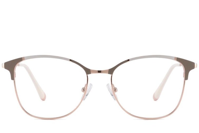 Occhiali in metallo grigio farfalla #BS2425-0543