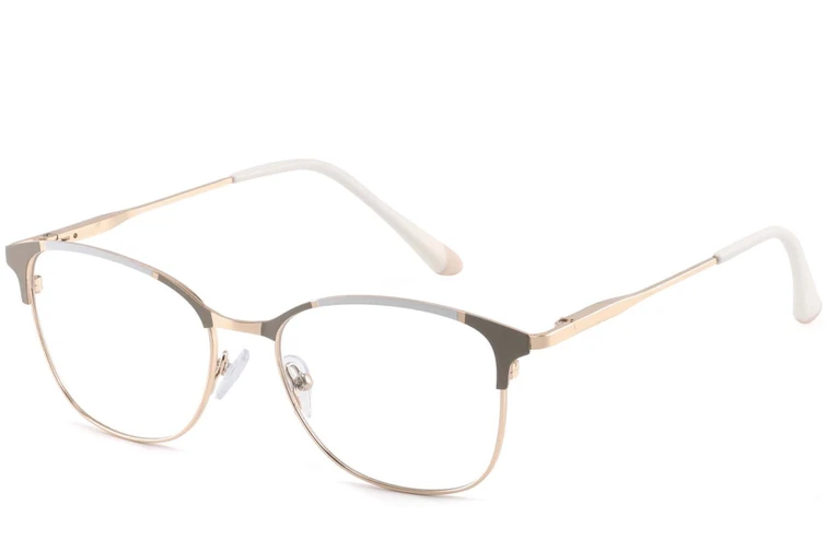 Gafas de metal gris mariposa #BS2425-0543