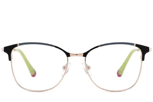 Lunettes papillon en métal noir #BS2425-0544