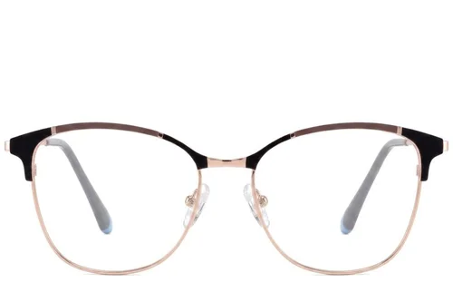 Lunettes papillon en métal marron #BS2425-0546