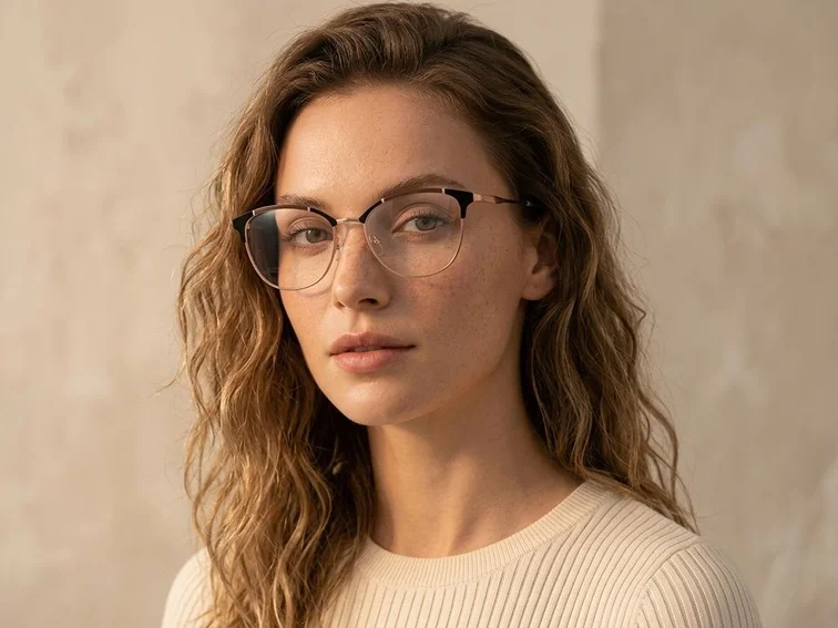 Butterfly Brown Metal Glasses #BS2425-0546