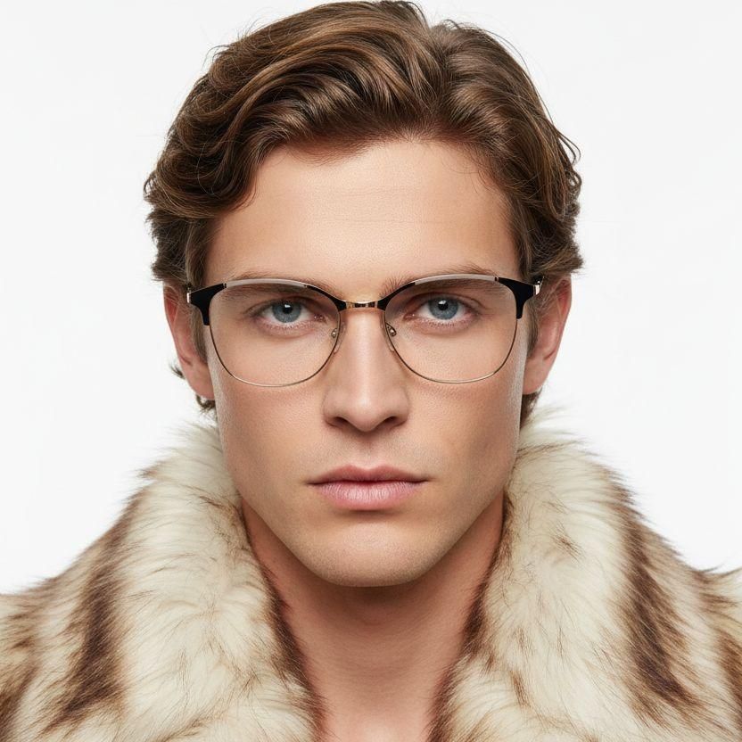 Butterfly Brown Metal Glasses #BS2425-0546