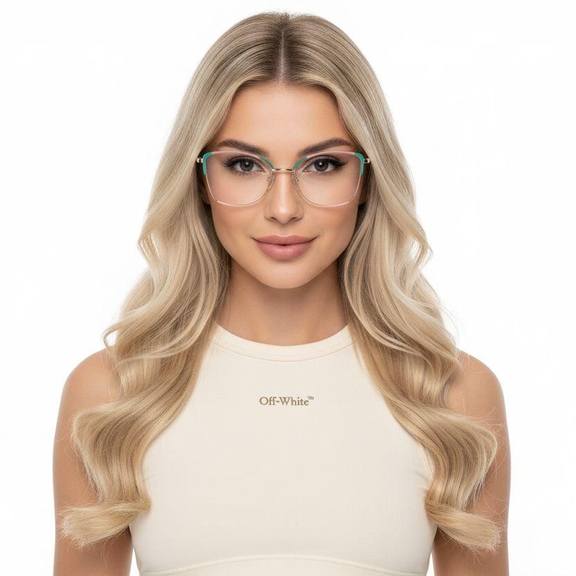 Butterfly Green Metal Glasses #BS2425-0547