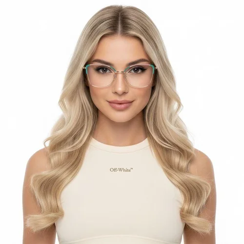 Lunettes papillon en métal vert #BS2425-0547
