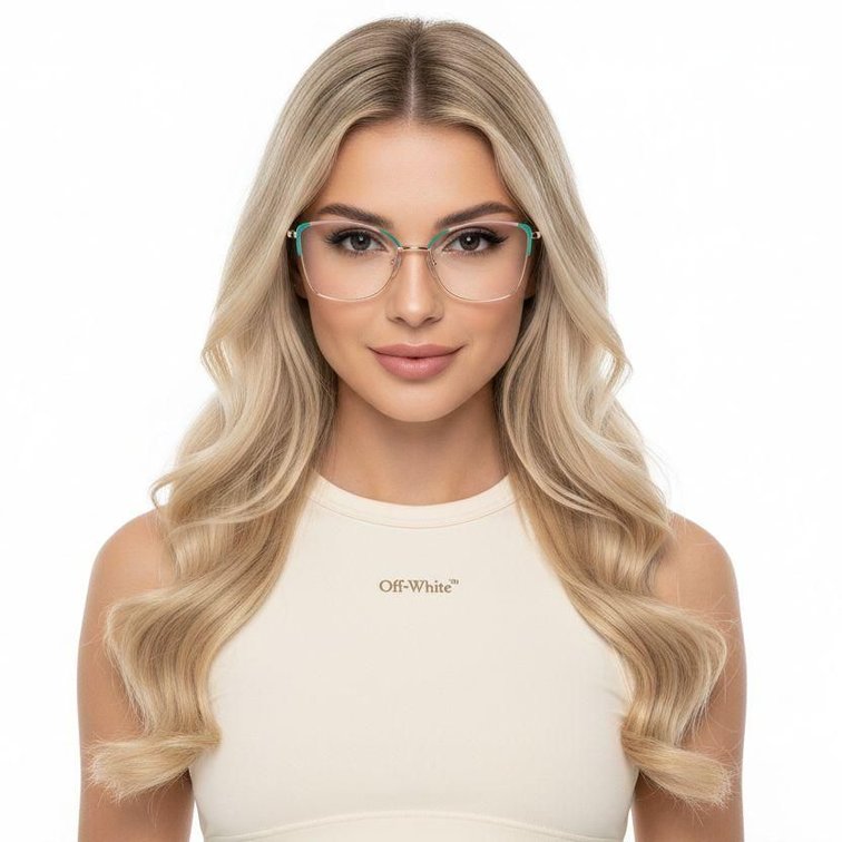 Butterfly Green Metal Glasses #BS2425-0547