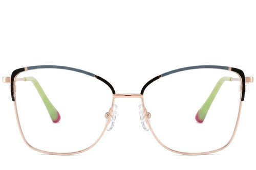 Lunettes papillon en métal noir #BS2425-0549