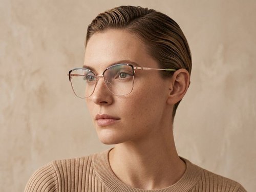 Lunettes papillon en métal noir #BS2425-0549