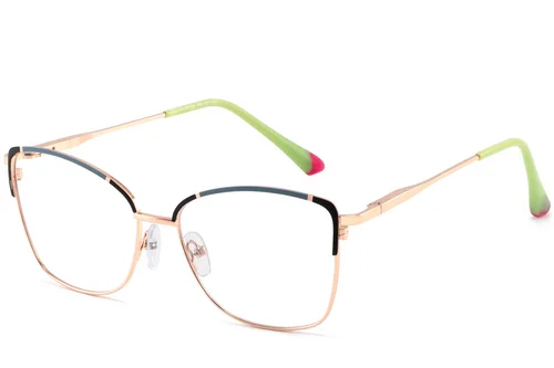 Lunettes papillon en métal noir #BS2425-0549