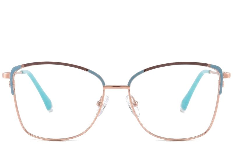 Gafas de metal azul mariposa #BS2425-0550
