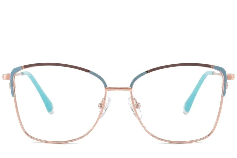 Gafas de metal azul mariposa #BS2425-0550