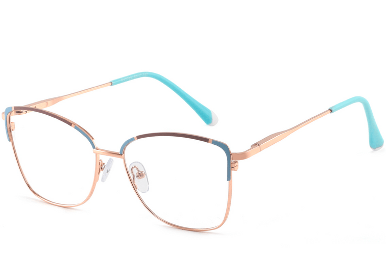 Butterfly Blue Metal Glasses #BS2425-0550