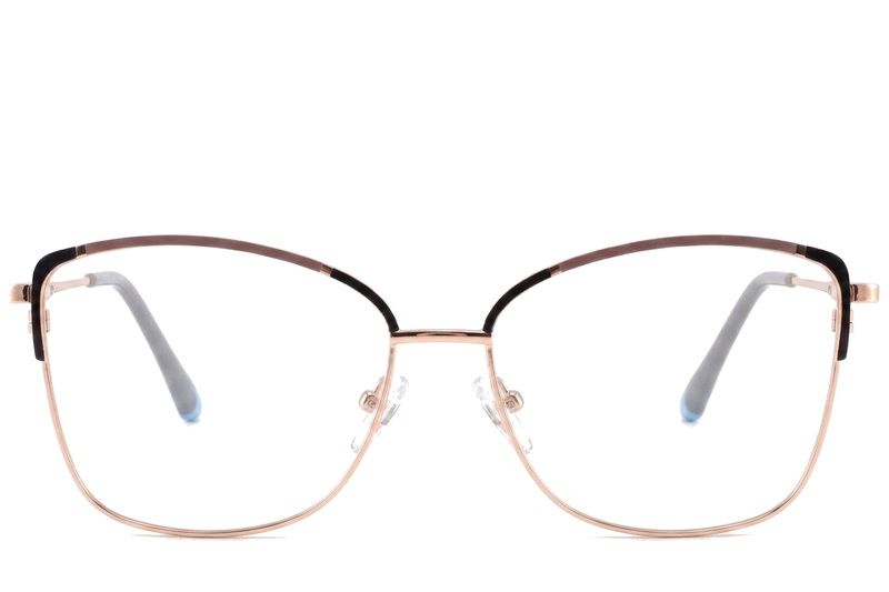 Butterfly Brown Metal Glasses #BS2425-0551