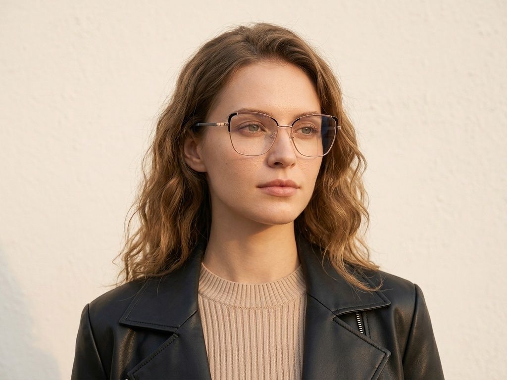 Butterfly Brown Metal Glasses #BS2425-0551