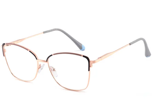 Lunettes papillon en métal marron #BS2425-0551