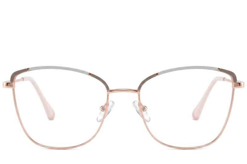 Occhiali in metallo grigio farfalla #BS2425-0553