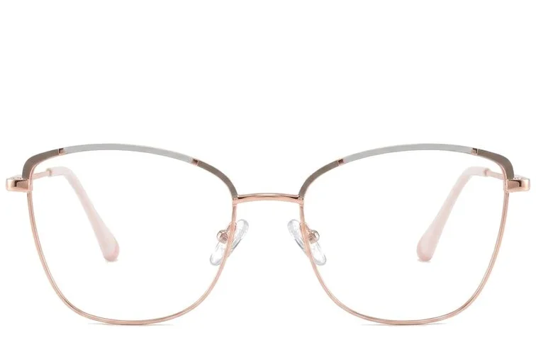 Gafas de metal gris mariposa #BS2425-0553