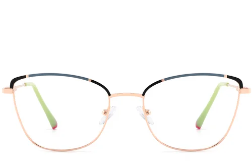 Lunettes papillon en métal noir #BS2425-0554