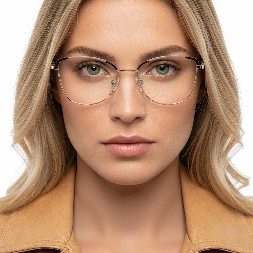 Butterfly Brown Metal Glasses #BS2425-0556