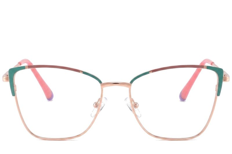 Butterfly Green Metal Glasses #BS2425-0557