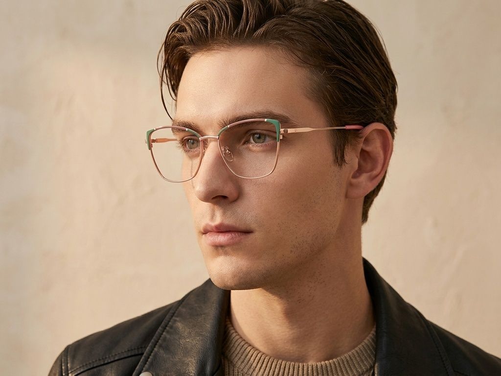 Butterfly Green Metal Glasses #BS2425-0557