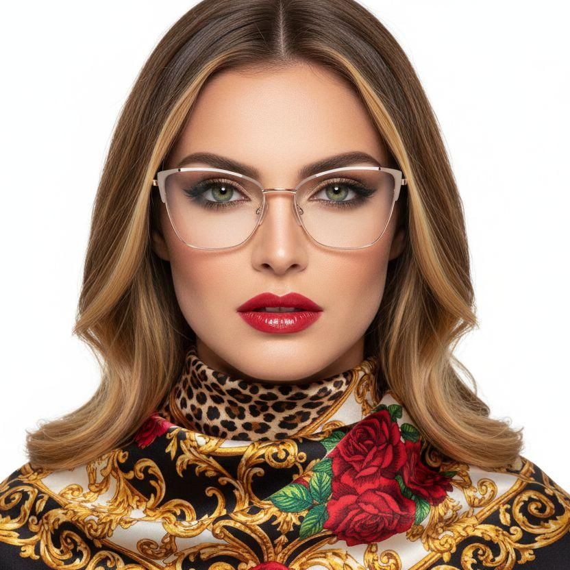 Butterfly Gray Metal Glasses #BS2425-0558