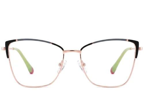 Lunettes papillon en métal noir #BS2425-0559