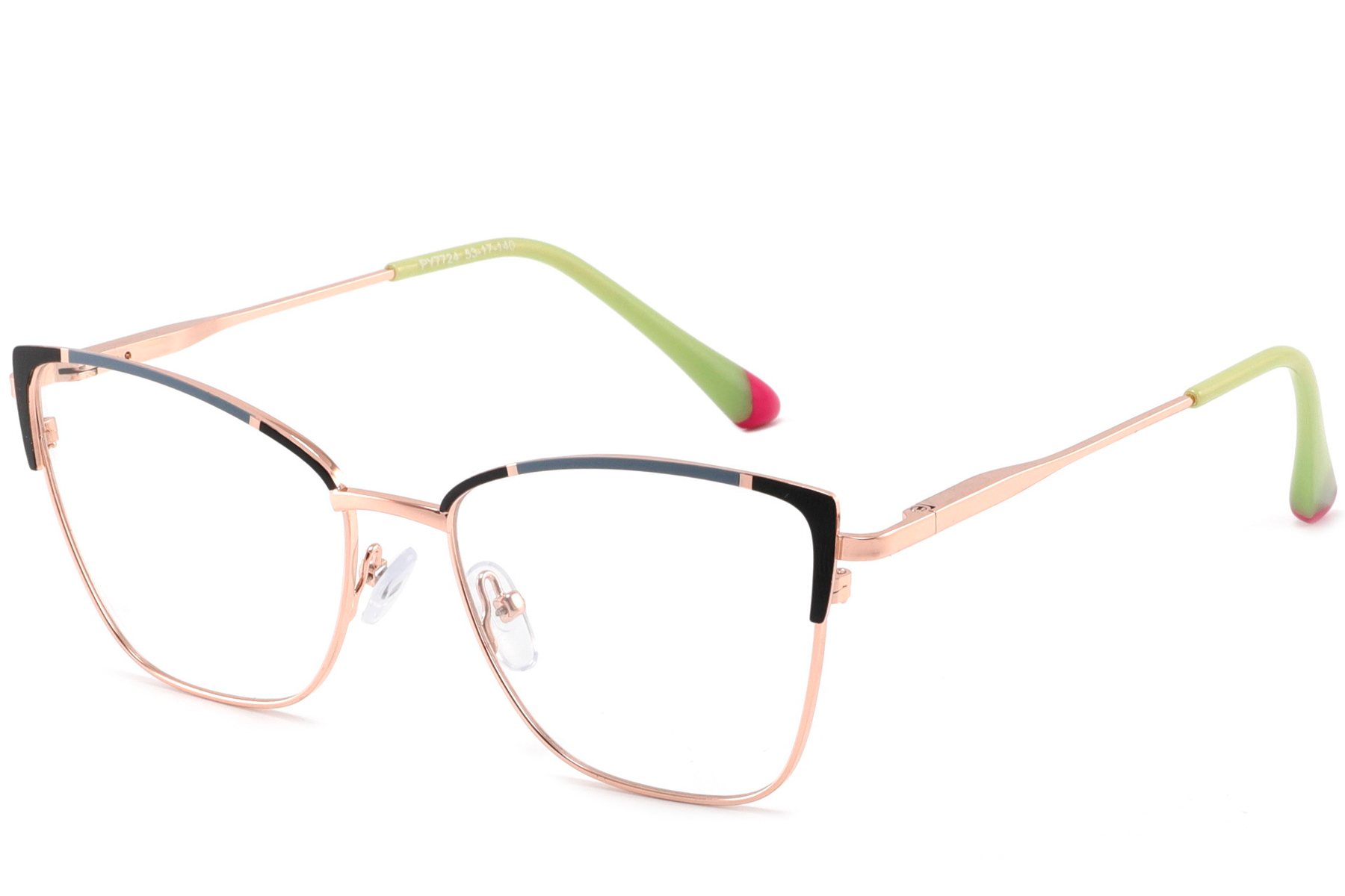 Lunettes papillon en métal noir #BS2425-0559
