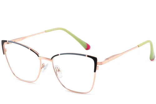 Lunettes papillon en métal noir #BS2425-0559
