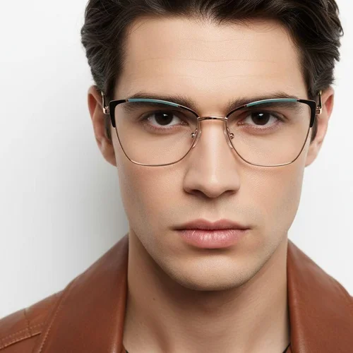 Lunettes papillon en métal noir #BS2425-0559