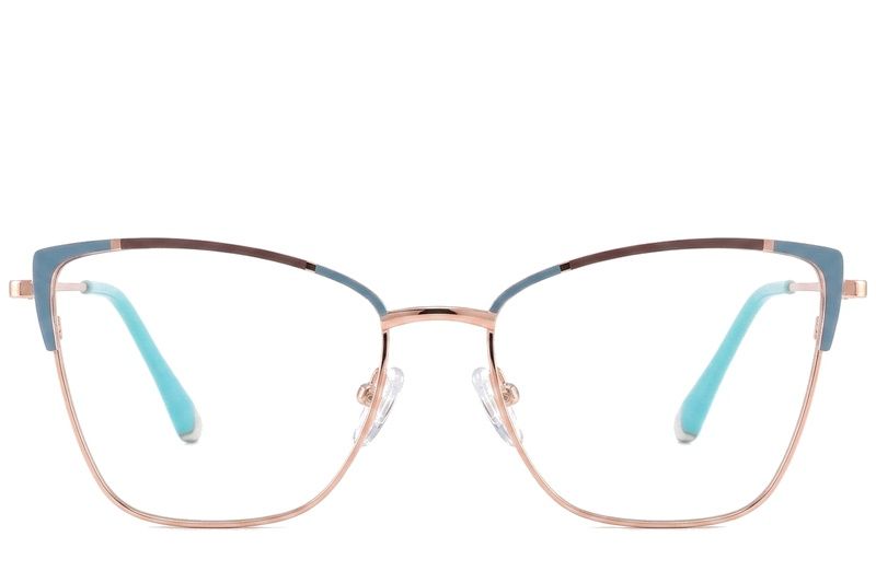 Butterfly Blue Metal Glasses #BS2425-0560