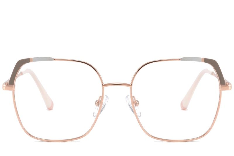 Lunettes papillon en métal gris #BS2425-0563