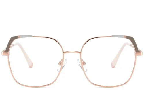 Lunettes papillon en métal gris #BS2425-0563