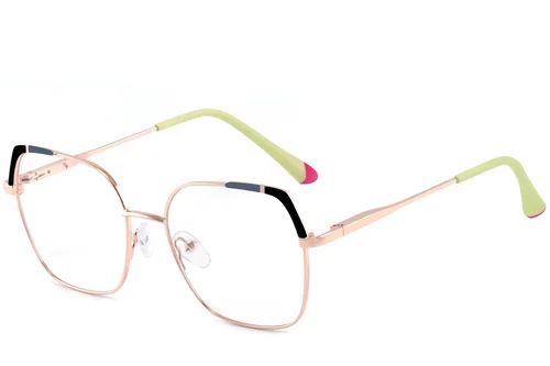 Lunettes papillon en métal noir #BS2425-0564