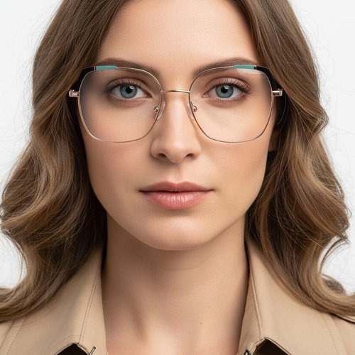Lunettes papillon en métal noir #BS2425-0564
