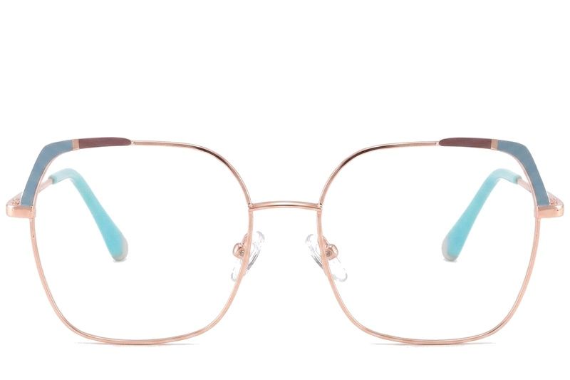 Occhiali in metallo blu farfalla #BS2425-0565