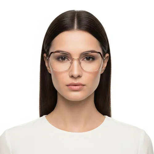 Lunettes papillon en métal marron #BS2425-0566