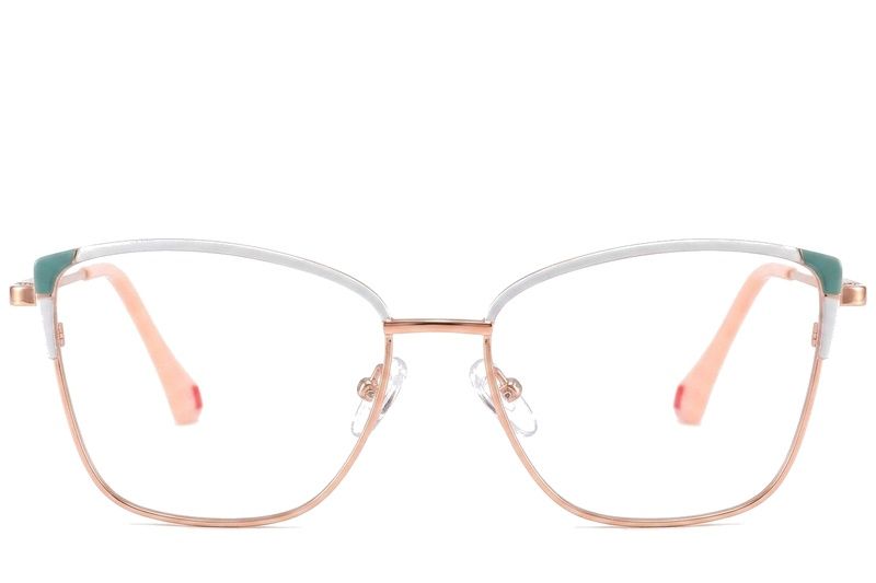 Butterfly White Metal Glasses #BS2425-0567