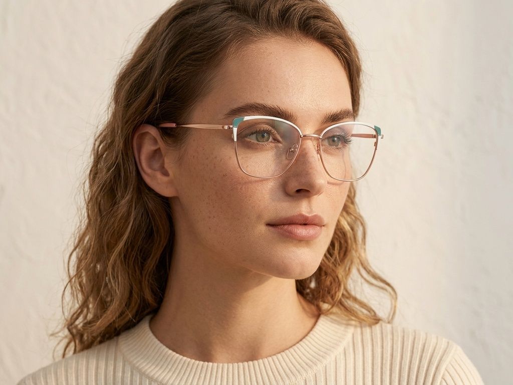 Butterfly White Metal Glasses #BS2425-0567