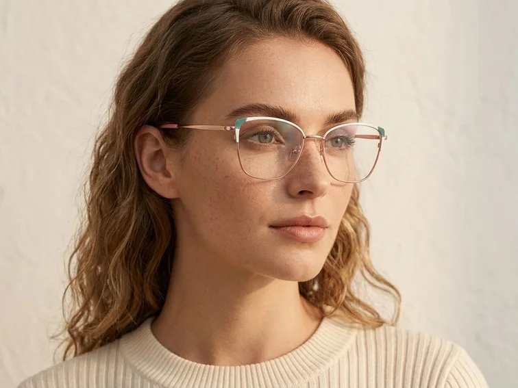 Butterfly White Metal Glasses #BS2425-0567