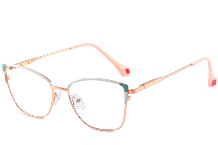 Schmetterlingsbrille aus weißem Metall #BS2425-0567